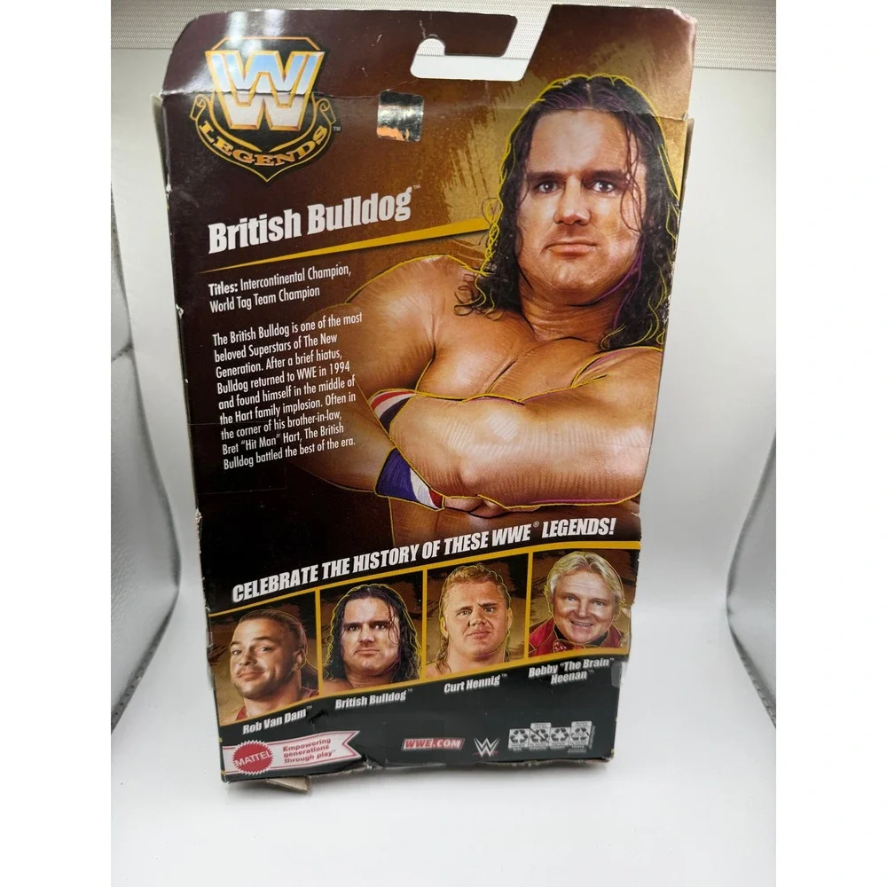 WWE Legends Series 29 British Bulldog Elite Collection Mattel Action Figure NEW